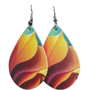 Abstract teardrop earrings🎁